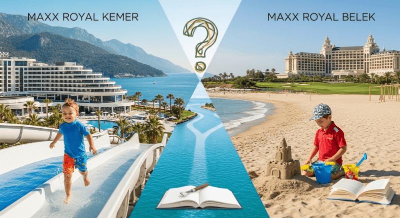 Maxx Royal Kemer sau Maxx Royal Belek: care este alegerea ideală pentru o familie cu copii mici