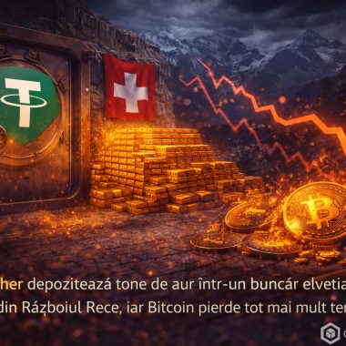 Tether își ține aurul într-un buncăr elvețian pentru XAUT